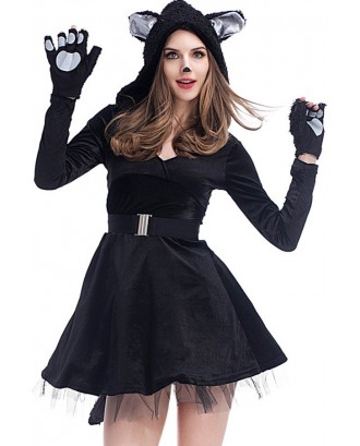 Black Cute Animal Dress Cospaly Costume